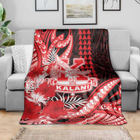Hawaii Kalani High School Blanket Tribal Tattoo With Hibiscus Flowers LT05 - Polynesian Pride