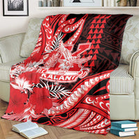 Hawaii Kalani High School Blanket Tribal Tattoo With Hibiscus Flowers LT05 - Polynesian Pride