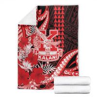 Hawaii Kalani High School Blanket Tribal Tattoo With Hibiscus Flowers LT05 - Polynesian Pride