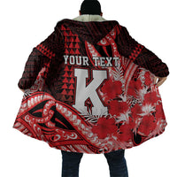Personalised Hawaii Kalani High School Cloak Tribal Tattoo With Hibiscus Flowers LT05 - Polynesian Pride
