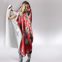Hawaii Kalani High School Hooded Blanket Tribal Tattoo With Hibiscus Flowers LT05 - Polynesian Pride