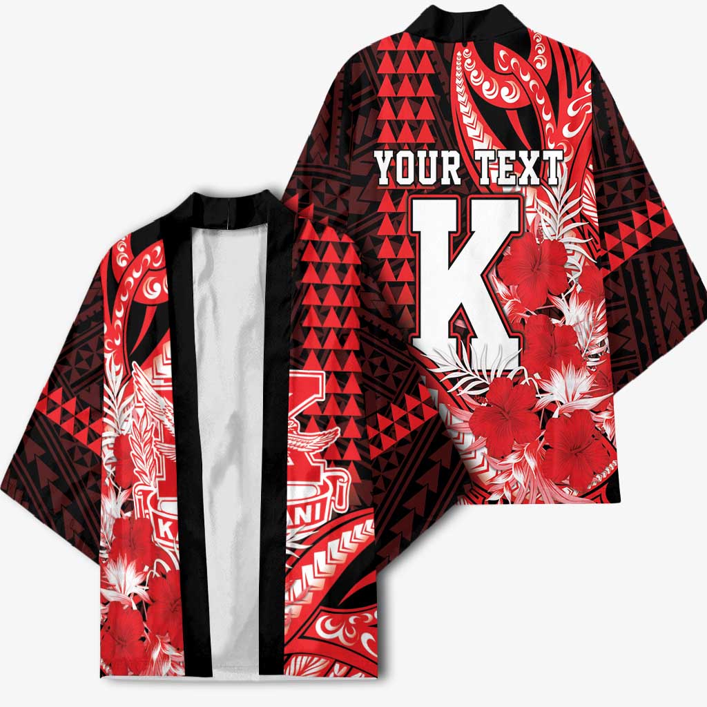 Personalised Hawaii Kalani High School Kimono Tribal Tattoo With Hibiscus Flowers LT05 - Polynesian Pride