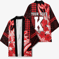 Personalised Hawaii Kalani High School Kimono Tribal Tattoo With Hibiscus Flowers LT05 - Polynesian Pride