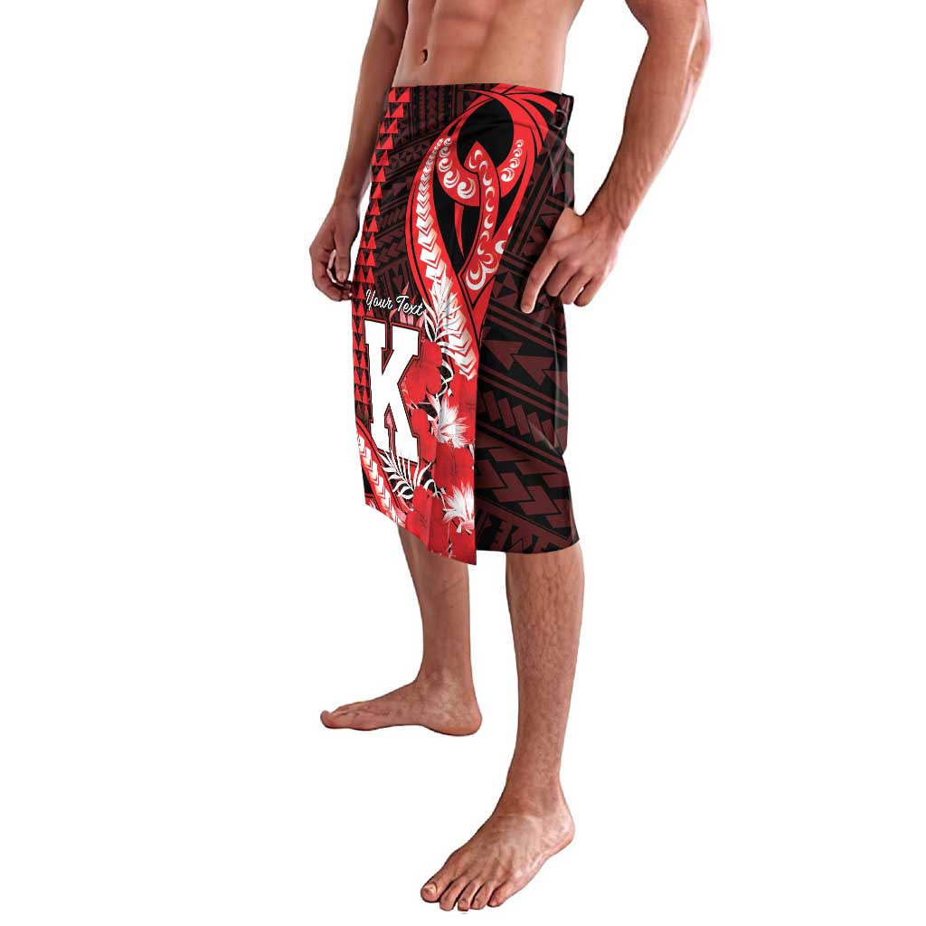 Personalised Hawaii Kalani High School Lavalava Tribal Tattoo With Hibiscus Flowers LT05 - Polynesian Pride