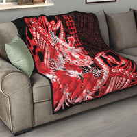 Hawaii Kalani High School Quilt Tribal Tattoo With Hibiscus Flowers LT05 - Polynesian Pride