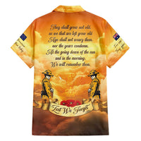 New Zealand And Australia ANZAC Day Family Matching Long Sleeve Bodycon Dress and Hawaiian Shirt Sinai Palestine Campaign Lest We Forget