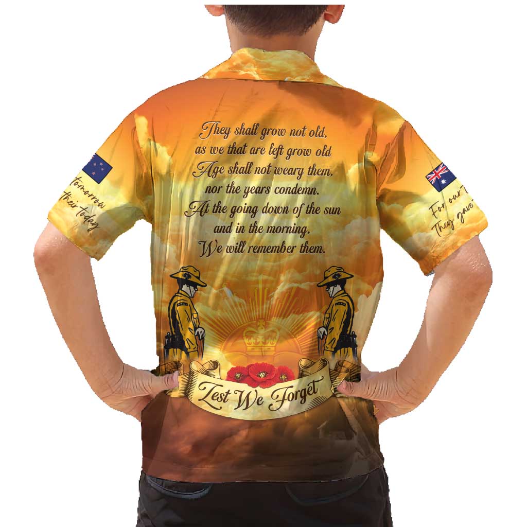 New Zealand And Australia ANZAC Day Family Matching Mermaid Dress and Hawaiian Shirt Sinai Palestine Campaign Lest We Forget