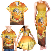 New Zealand And Australia ANZAC Day Family Matching Tank Maxi Dress and Hawaiian Shirt Sinai Palestine Campaign Lest We Forget