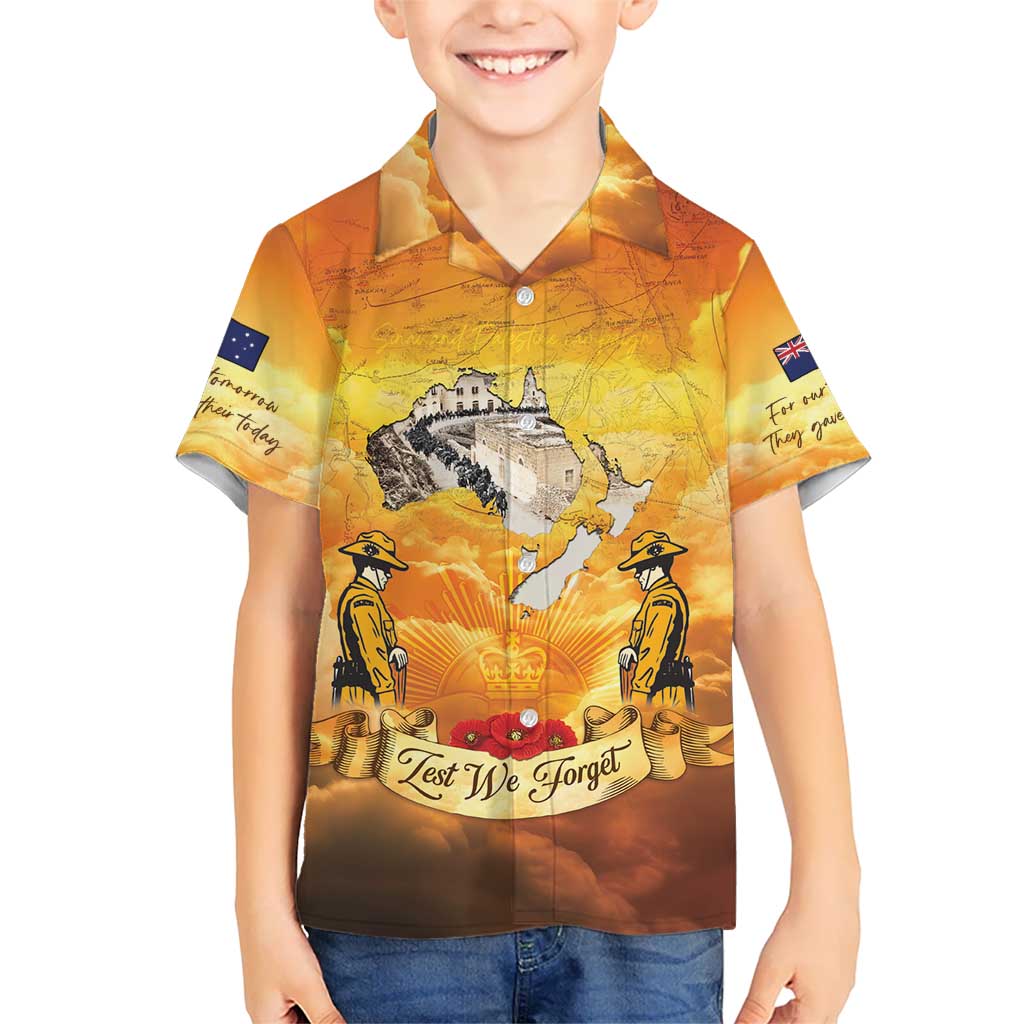 New Zealand And Australia ANZAC Day Hawaiian Shirt Sinai Palestine Campaign Lest We Forget