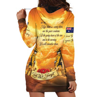 New Zealand And Australia ANZAC Day Hoodie Dress Sinai Palestine Campaign Lest We Forget