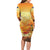 New Zealand And Australia ANZAC Day Long Sleeve Bodycon Dress Sinai Palestine Campaign Lest We Forget