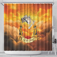 New Zealand And Australia ANZAC Day Shower Curtain Sinai Palestine Campaign Lest We Forget