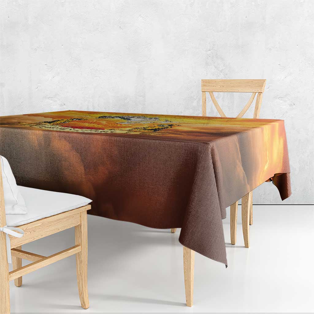 New Zealand And Australia ANZAC Day Tablecloth Sinai Palestine Campaign Lest We Forget LT05 - Polynesian Pride