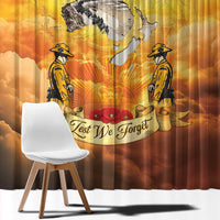 New Zealand And Australia ANZAC Day Window Curtain Sinai Palestine Campaign Lest We Forget LT05 - Polynesian Pride
