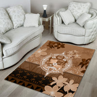 Tonga Emancipation Day Area Rug Tongan Kupesi Ngatu Pattern Vintage Style LT05 - Polynesian Pride