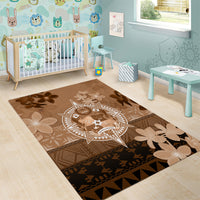 Tonga Emancipation Day Area Rug Tongan Kupesi Ngatu Pattern Vintage Style LT05 - Polynesian Pride