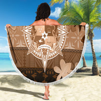 Tonga Emancipation Day Beach Blanket Tongan Kupesi Ngatu Pattern Vintage Style LT05 - Polynesian Pride