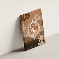 Tonga Emancipation Day Canvas Wall Art Tongan Kupesi Ngatu Pattern Vintage Style LT05 - Polynesian Pride