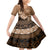 Tonga Emancipation Day Family Matching Mermaid Dress and Hawaiian Shirt Tongan Kupesi Ngatu Pattern Vintage Style