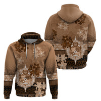 Tonga Emancipation Day Hoodie Tongan Kupesi Ngatu Pattern Vintage Style