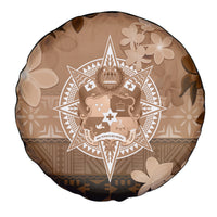 Tonga Emancipation Day Spare Tire Cover Tongan Kupesi Ngatu Pattern Vintage Style LT05 - Polynesian Pride