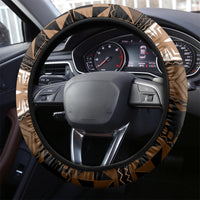 Tonga Emancipation Day Steering Wheel Cover Tongan Kupesi Ngatu Pattern Vintage Style LT05 - Polynesian Pride