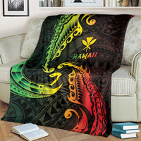 AAPI Heritage Month Blanket Kanaka Maoli Polynesian Tribal Wave