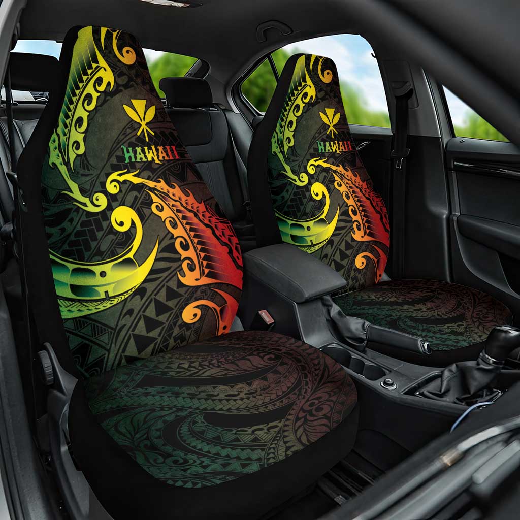 AAPI Heritage Month Car Seat Cover Kanaka Maoli Polynesian Tribal Wave
