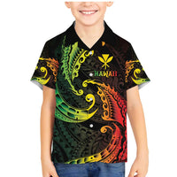 AAPI Heritage Month Family Matching Mermaid Dress and Hawaiian Shirt Kanaka Maoli Polynesian Tribal Wave