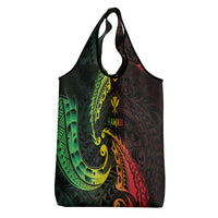 AAPI Heritage Month Grocery Bag Kanaka Maoli Polynesian Tribal Wave