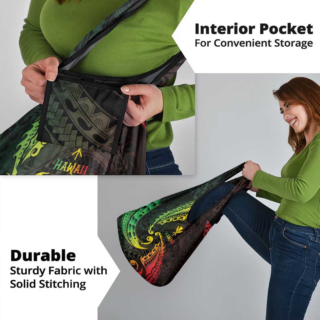 AAPI Heritage Month Grocery Bag Kanaka Maoli Polynesian Tribal Wave