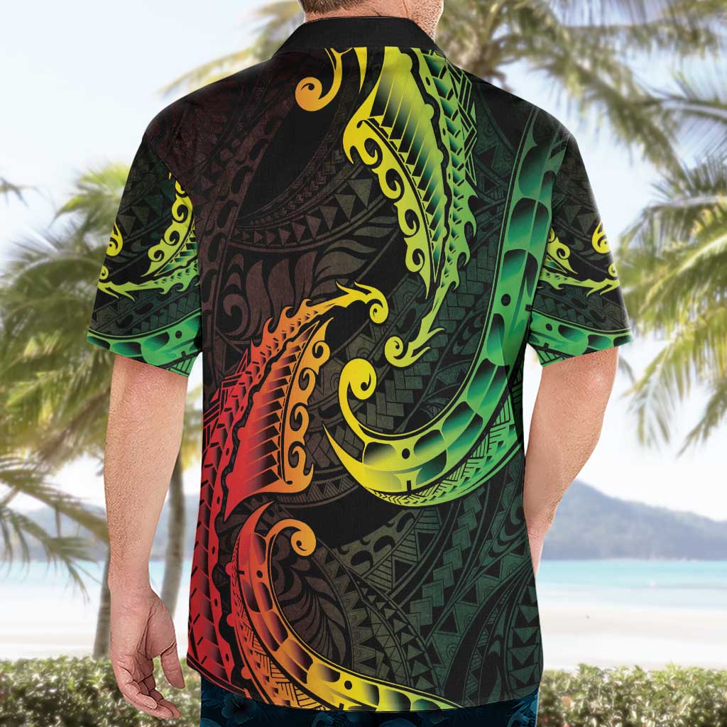 AAPI Heritage Month Hawaiian Shirt Kanaka Maoli Polynesian Tribal Wave