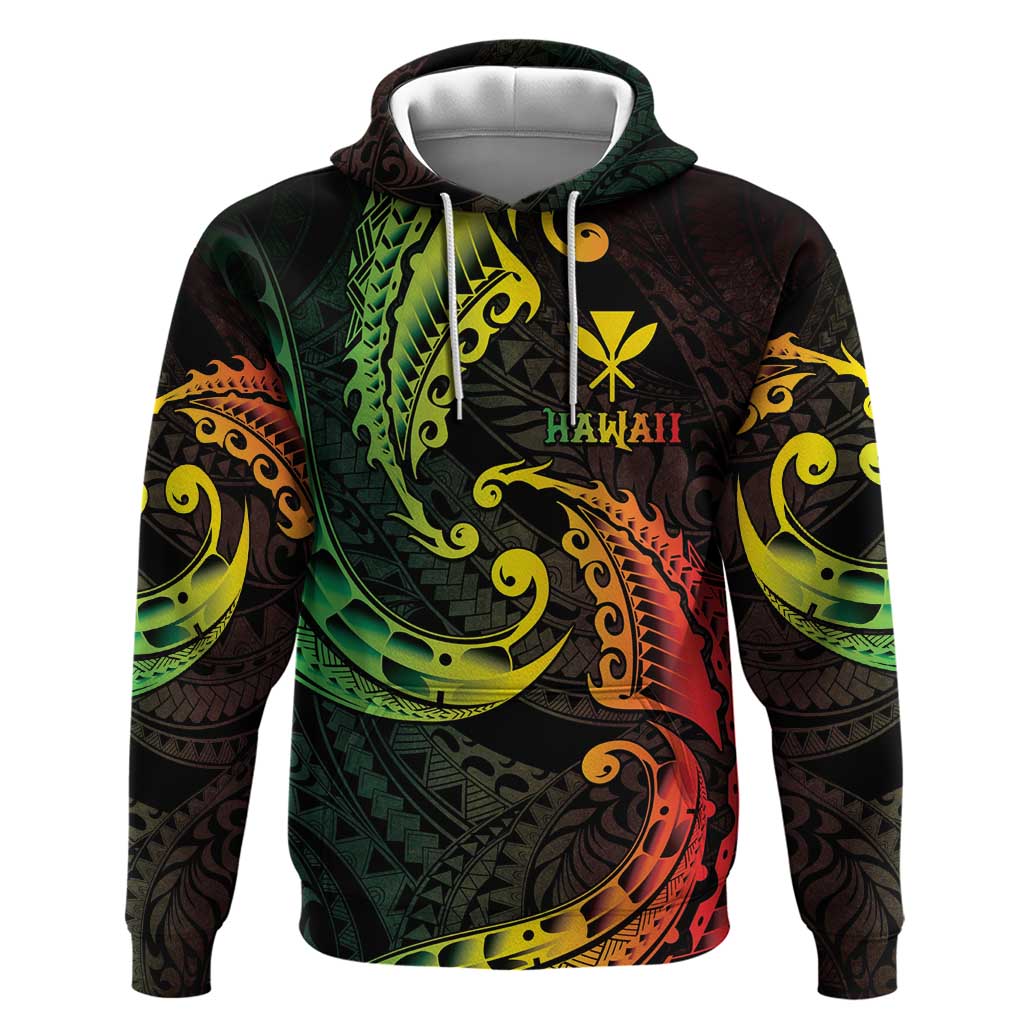 AAPI Heritage Month Hoodie Kanaka Maoli Polynesian Tribal Wave