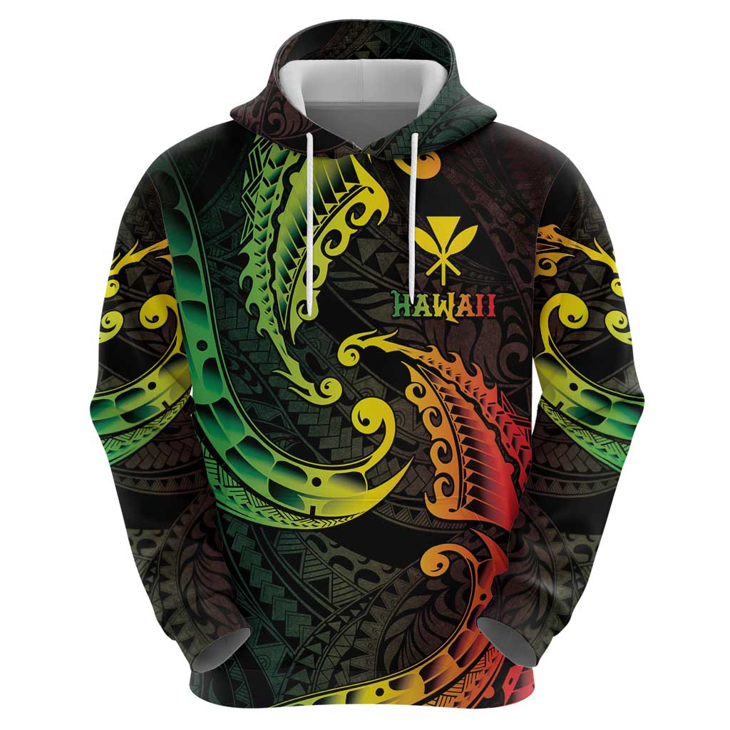 AAPI Heritage Month Hoodie Kanaka Maoli Polynesian Tribal Wave