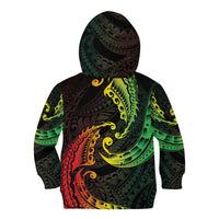 AAPI Heritage Month Kid Hoodie Kanaka Maoli Polynesian Tribal Wave