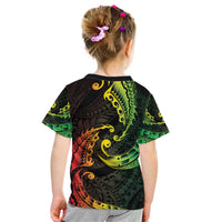 AAPI Heritage Month Kid T Shirt Kanaka Maoli Polynesian Tribal Wave