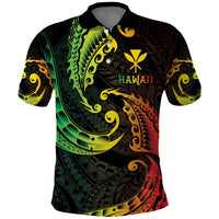 AAPI Heritage Month Polo Shirt Kanaka Maoli Polynesian Tribal Wave