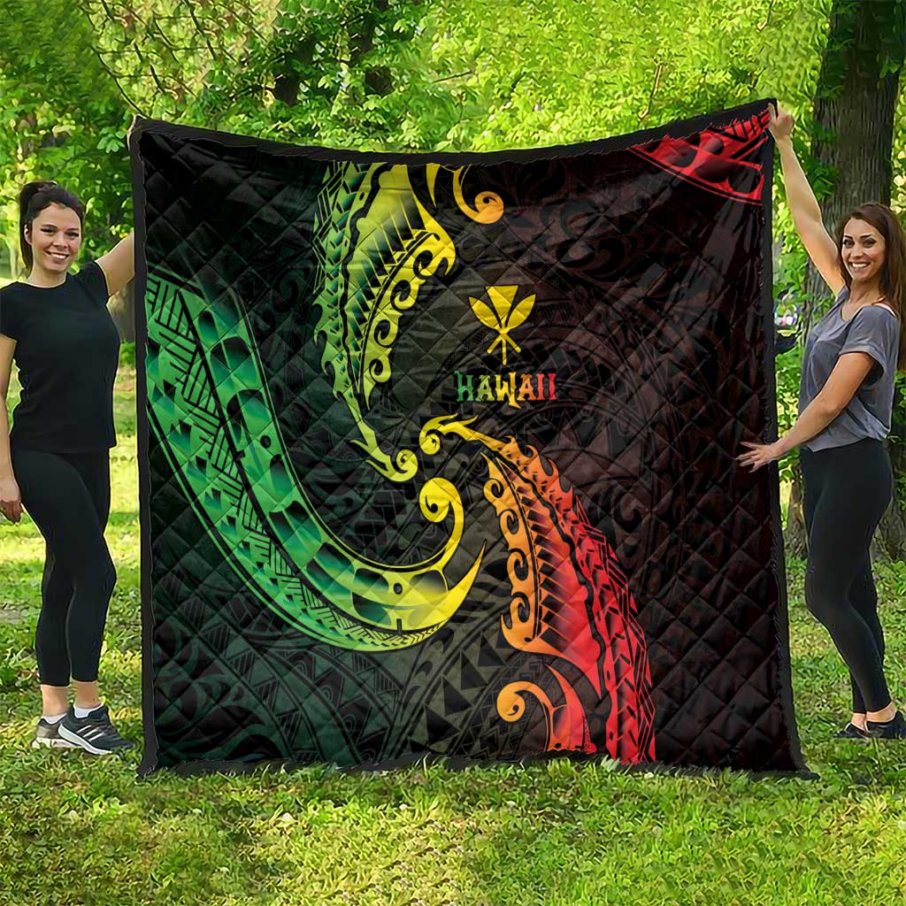 AAPI Heritage Month Quilt Kanaka Maoli Polynesian Tribal Wave