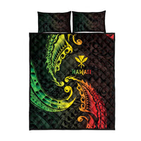 AAPI Heritage Month Quilt Bed Set Kanaka Maoli Polynesian Tribal Wave