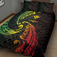 AAPI Heritage Month Quilt Bed Set Kanaka Maoli Polynesian Tribal Wave