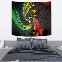 AAPI Heritage Month Tapestry Kanaka Maoli Polynesian Tribal Wave