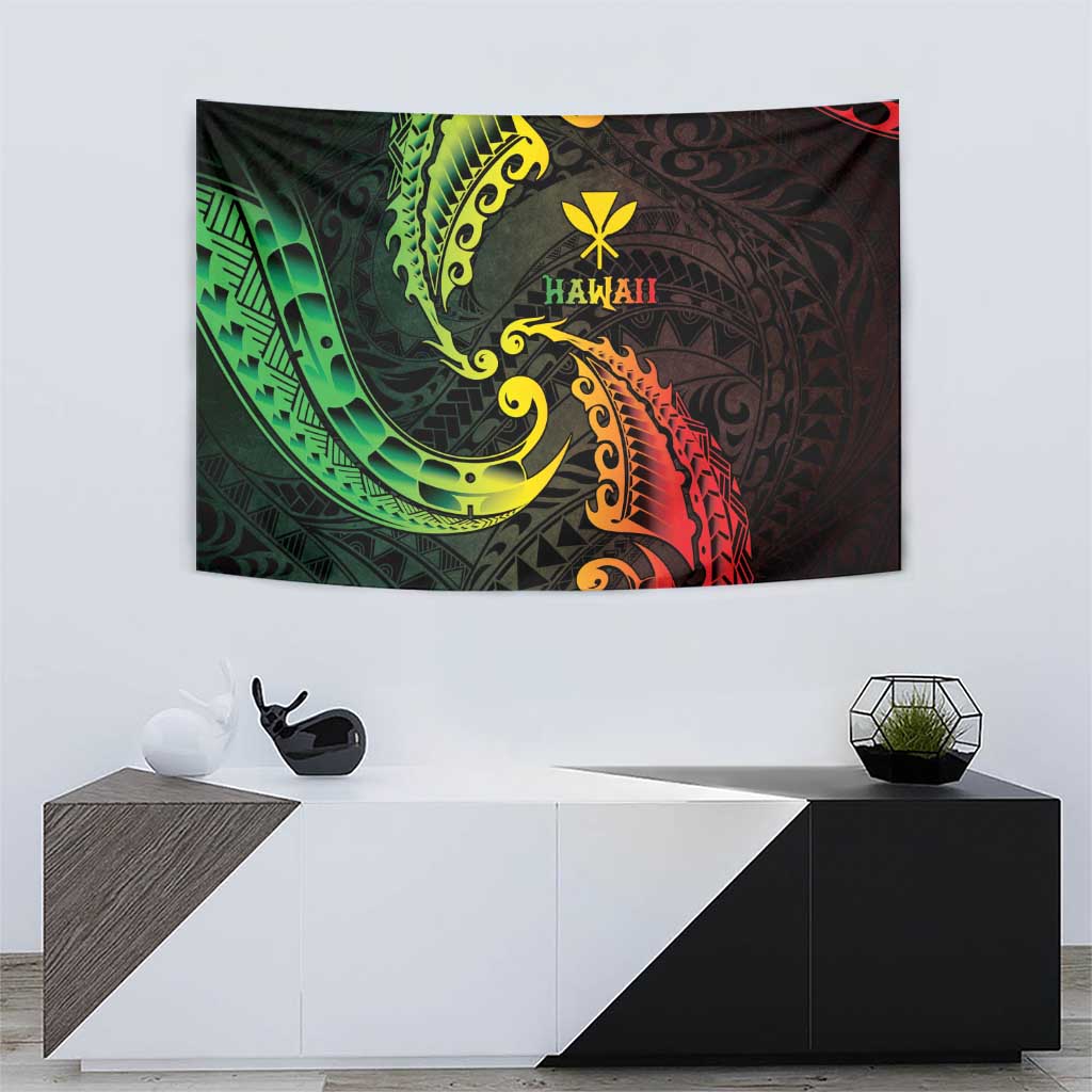 AAPI Heritage Month Tapestry Kanaka Maoli Polynesian Tribal Wave