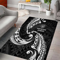AAPI Heritage Month Area Rug American Samoa Polynesian Tribal Wave