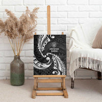 AAPI Heritage Month Canvas Wall Art American Samoa Polynesian Tribal Wave