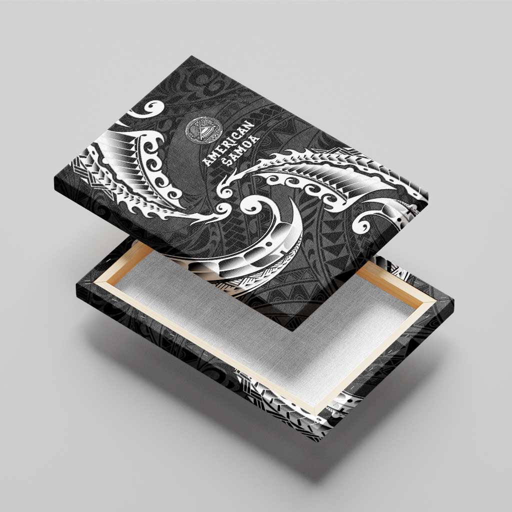 AAPI Heritage Month Canvas Wall Art American Samoa Polynesian Tribal Wave