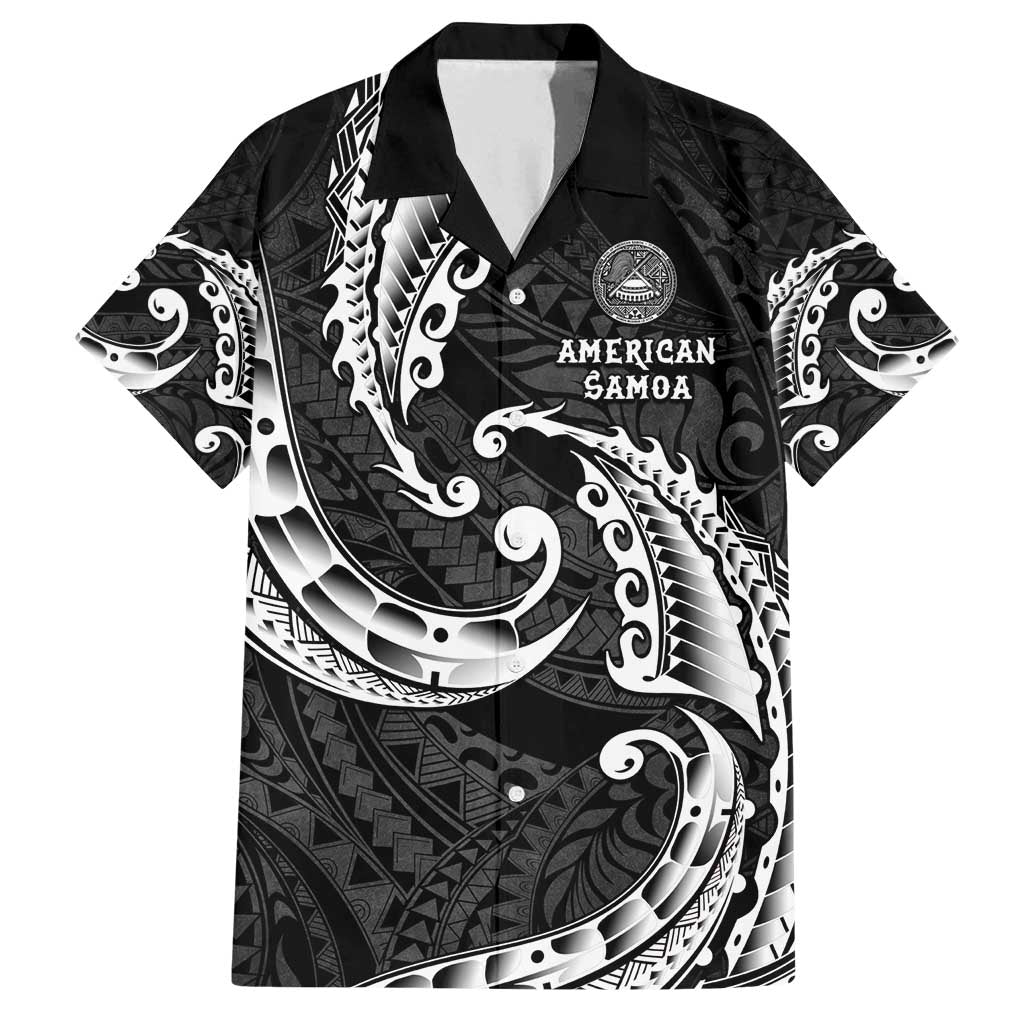 AAPI Heritage Month Family Matching Long Sleeve Bodycon Dress and Hawaiian Shirt American Samoa Polynesian Tribal Wave