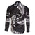AAPI Heritage Month Family Matching Long Sleeve Bodycon Dress and Hawaiian Shirt American Samoa Polynesian Tribal Wave
