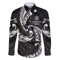 AAPI Heritage Month Family Matching Short Sleeve Bodycon Dress and Hawaiian Shirt American Samoa Polynesian Tribal Wave