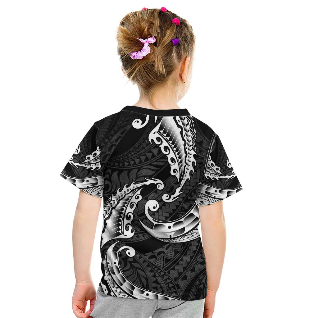 AAPI Heritage Month Kid T Shirt American Samoa Polynesian Tribal Wave