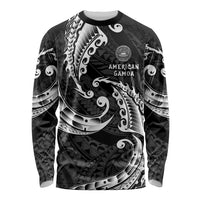 AAPI Heritage Month Long Sleeve Shirt American Samoa Polynesian Tribal Wave